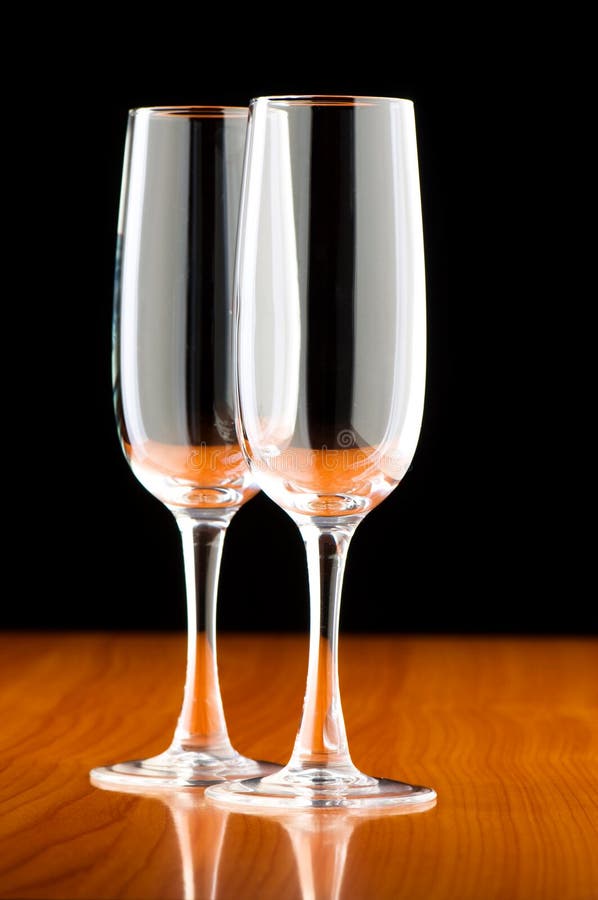 Wine Glasses on the Table Sh Stock Image Image of dishes, party