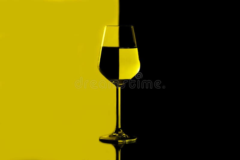 Download Wine Glasses Filled With Water Showing Distortion Stock Photo Image Of Lonely Glass 134940902 PSD Mockup Templates