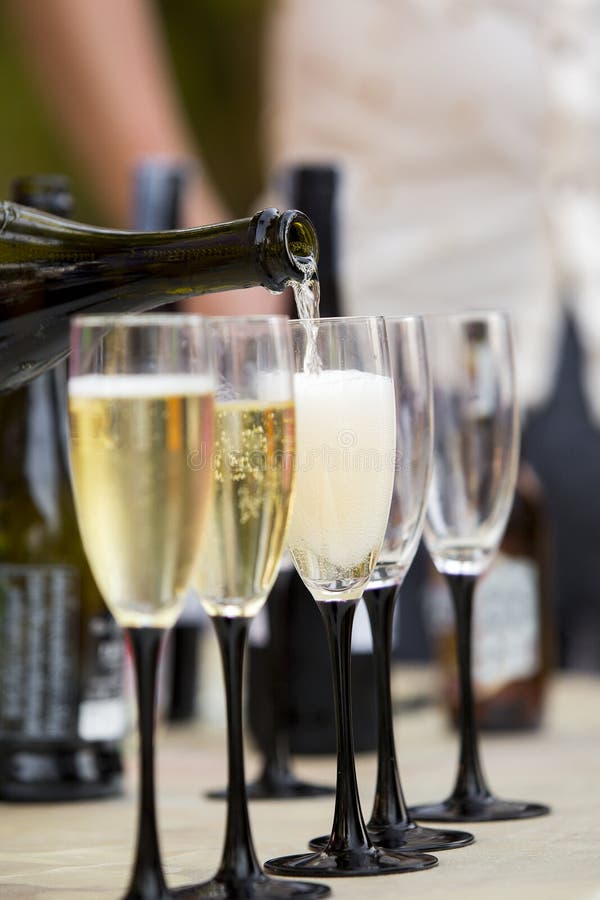 Wine Glasses at Wedding stock image. Image of wedding 227849959