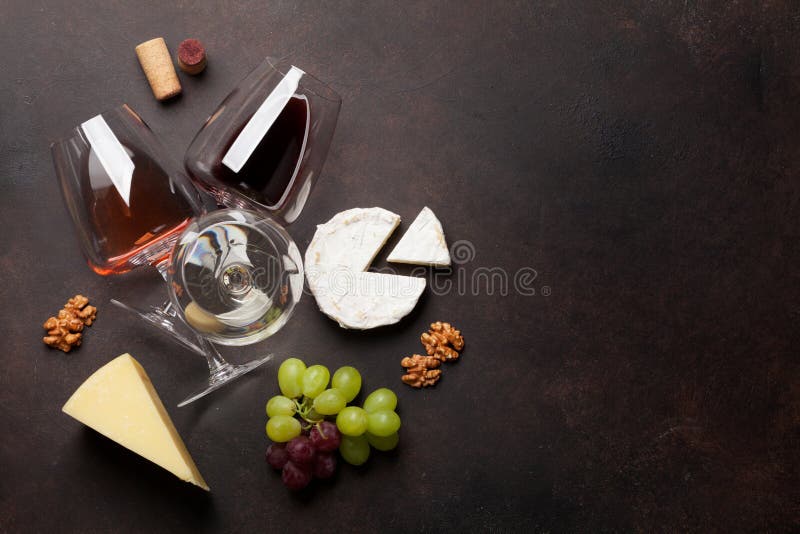 Wine, grape and cheese stock image. Image of rustic 150867203