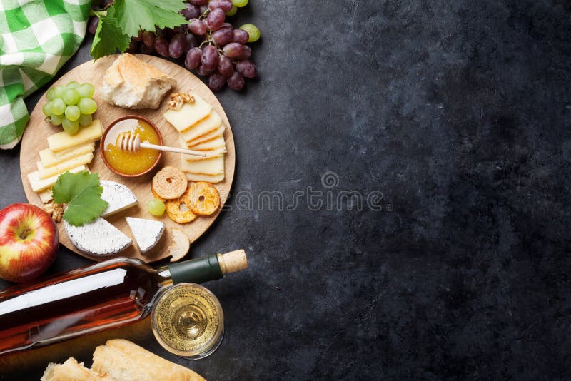 Wine, grape, cheese