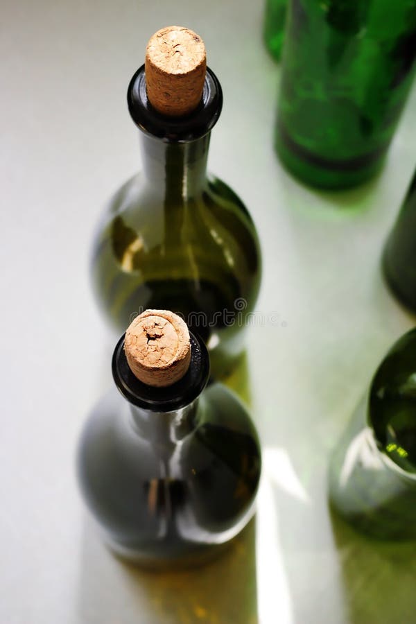 Wine green bottles stock image. Image of beverage, alcoholic 115316753