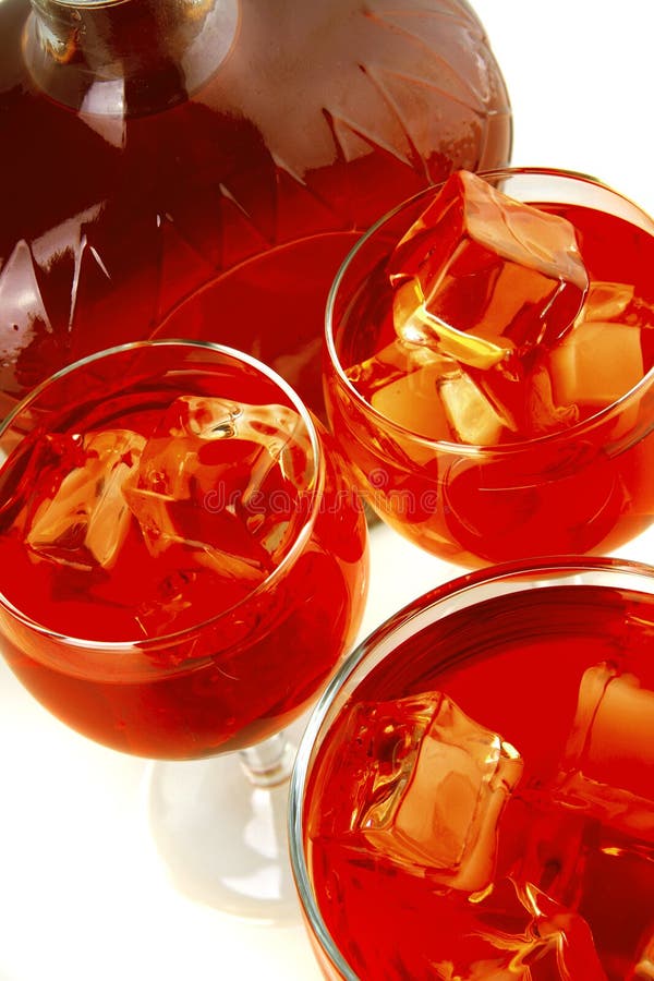 Wine and ice cubes stock photo. Image of enjoyment, cool 14482506