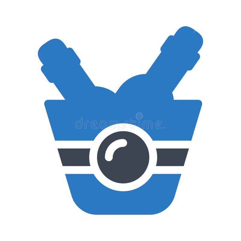 Wine glyph color icon royalty free illustration.