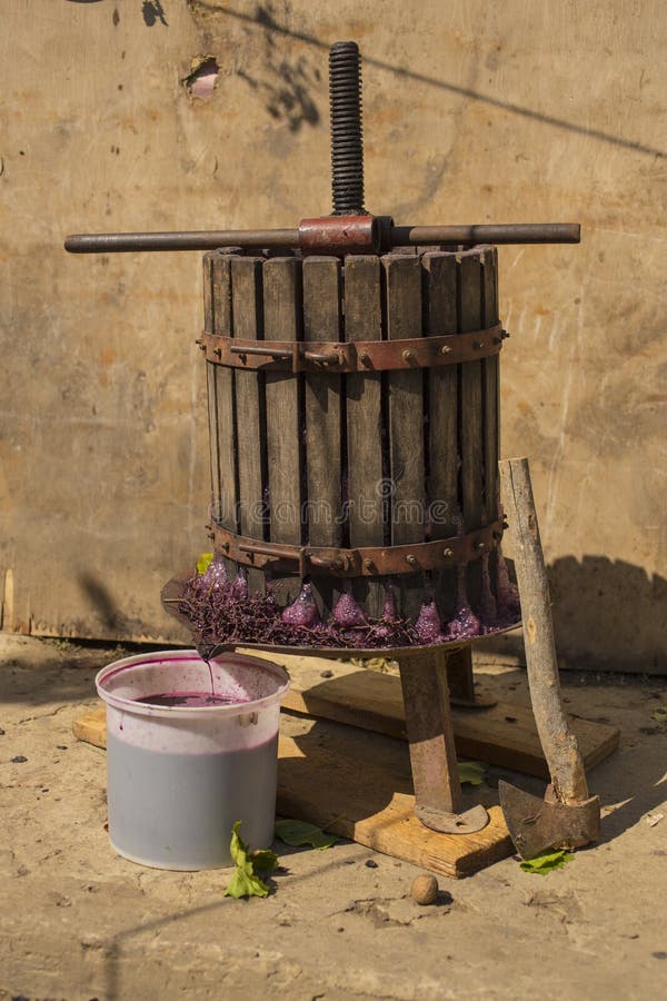 Winemaking. Technology of Wine Production. Stock Image Image of