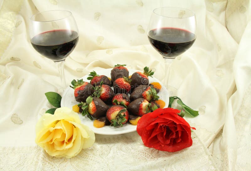 Wine Roses and Sweets stock photo. Image of alcohol, beverage 37826602