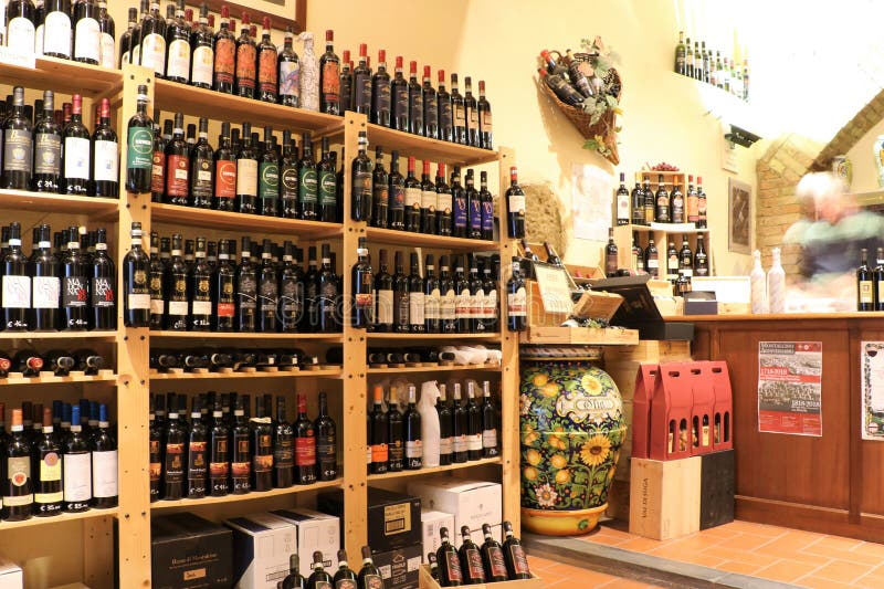 Wine shop in Tuscany editorial image. Image of enoteca - 117491430