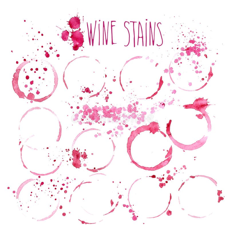 Wine splash and blots concept