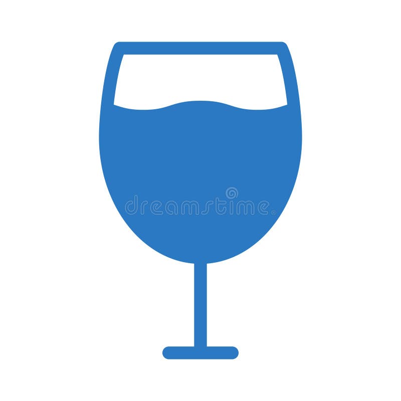 Wine glyph color vector icon stock illustration
