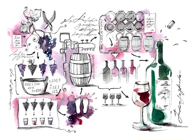 Winemaking stock illustration. Illustration of degrees 70710475