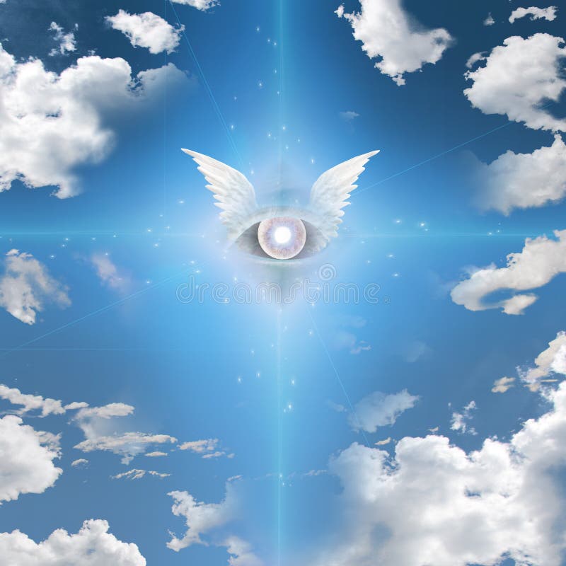 Winged Auge lizenzfreie abbildung Winged Auge lizenzfreie abbildung