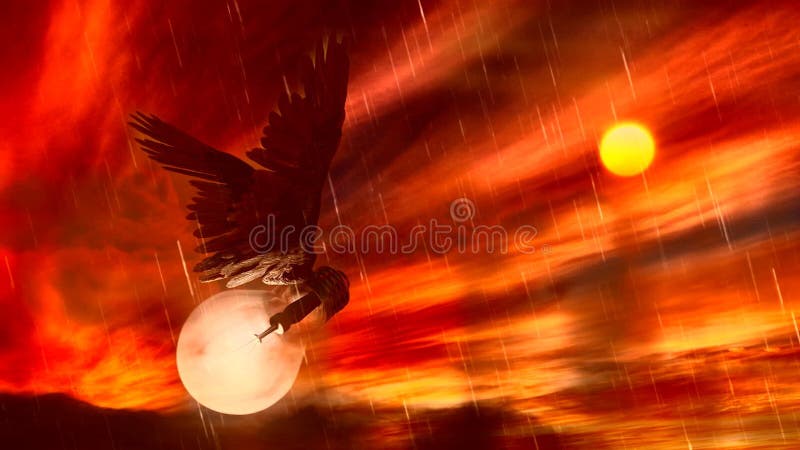 Winged light bulb vector illustration