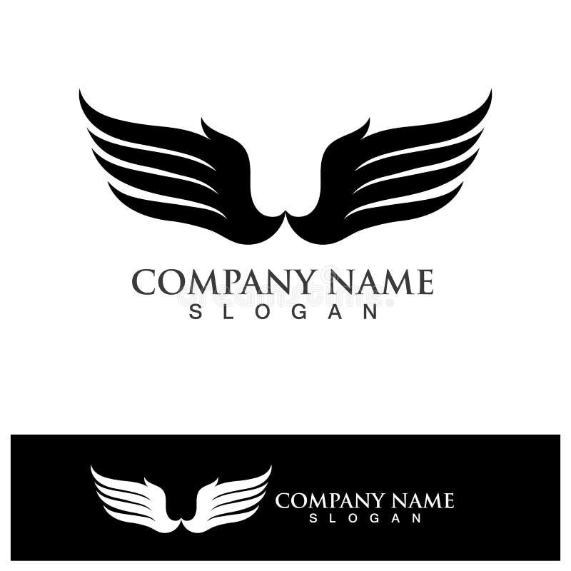 Wings Logo Vector Icon Symbol Illustration Design Template Stock Vector