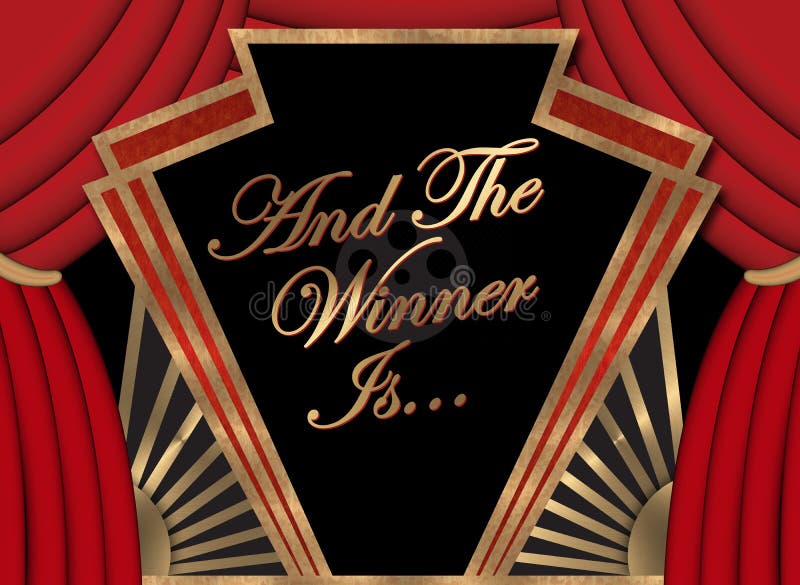 Winner Banner Movie Academy Award First Place Art Logo Sign