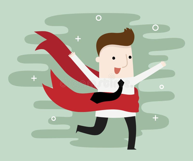 Winner in his life vector illustration