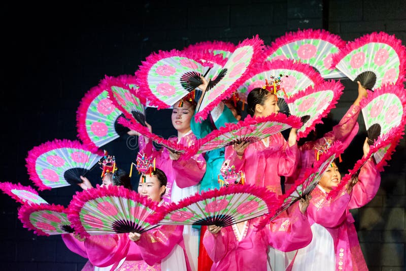 Korean Dance Buchaechum In Folklorama Editorial Stock Photo Image Of