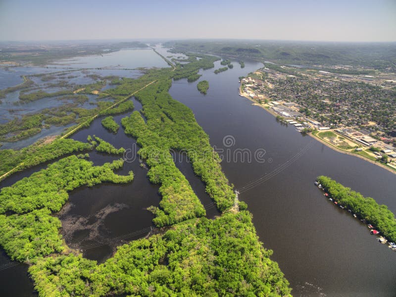 Winona is a Community in Southern Minnesota on the Mississippi River. stock images Winona is a Community in Southern Minnesota on the Mississippi River. stock images