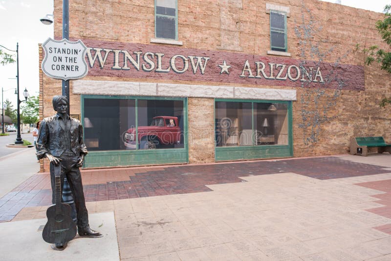Winslow, Arizona redaktionelles stockbild. Bild von winslow 101966654