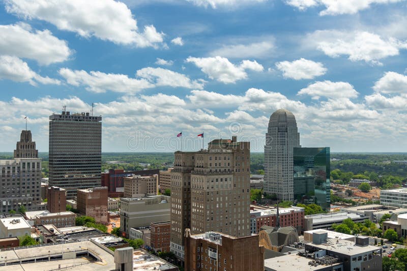WinstonSalem North Carolina Do Centro Foto Editorial Imagem de
