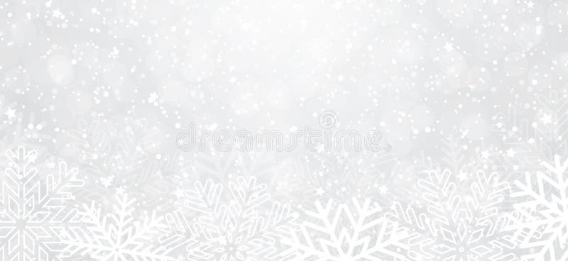 Winter background with snowflakes