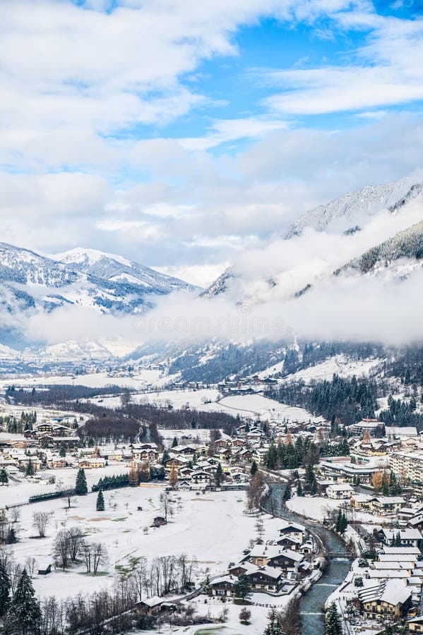 Winter in Bad Gastein royalty free stock image