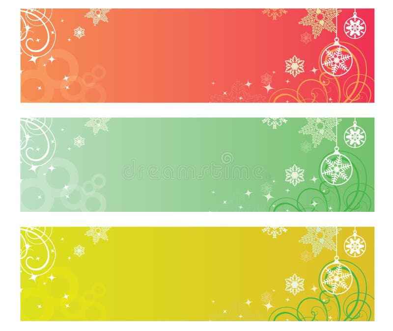 Winter Banners Christmas Festive Background Vector Stock Vector ...