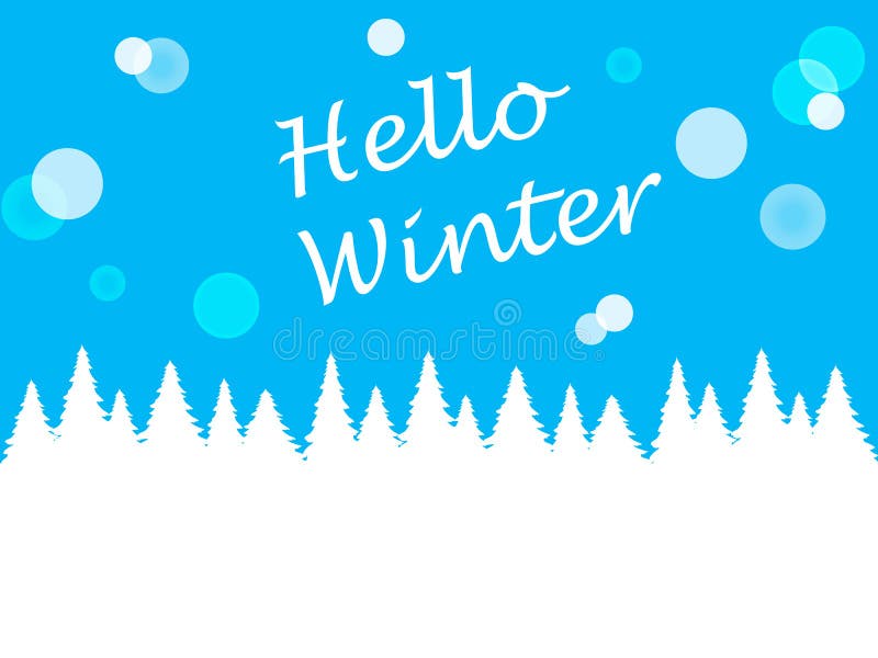 Winter blue background for design stock illustration Winter blue background for design stock illustration