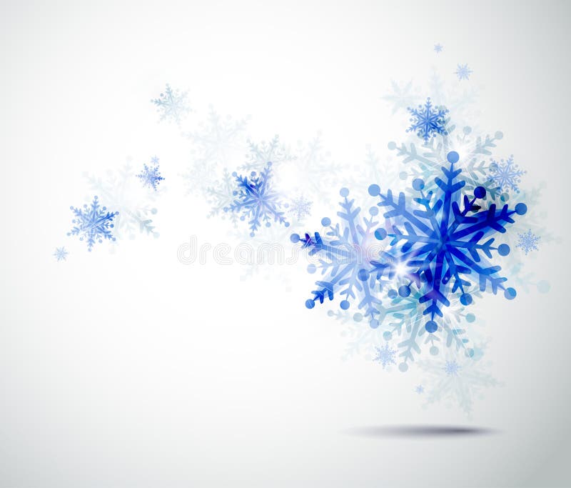 Winter blue snowflakes stock illustration Winter blue snowflakes stock illustration