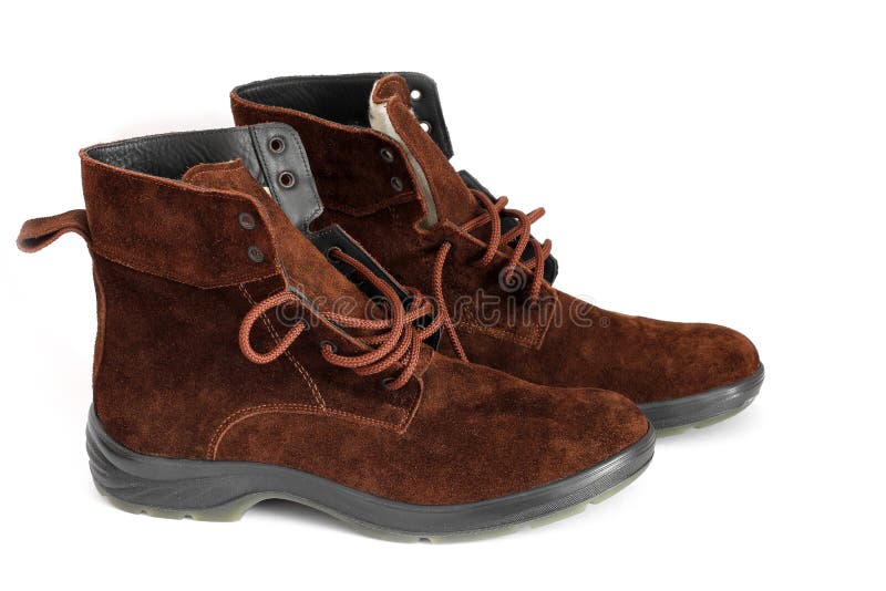 Winter Boots on a White Background Stock Photo Image of boot, inset