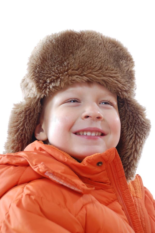Winter baby boy stock photo. Image of expression, childhood 7465964