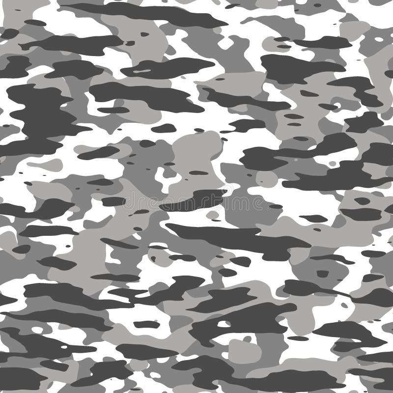 Winter Camouflage Pattern. Seamless Texture Illustration Stock ...