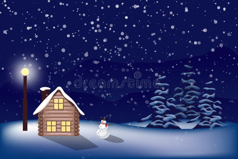 Winter Christmas Background