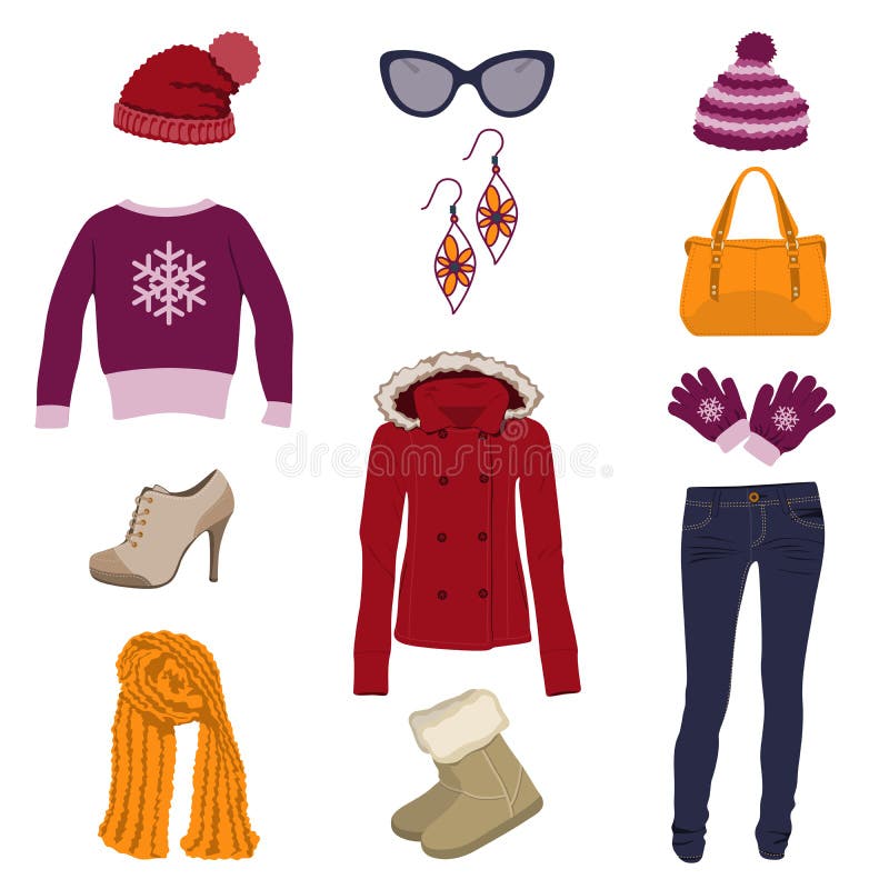 Winter Clothing Stock Illustrations – 143,908 Winter Clothing