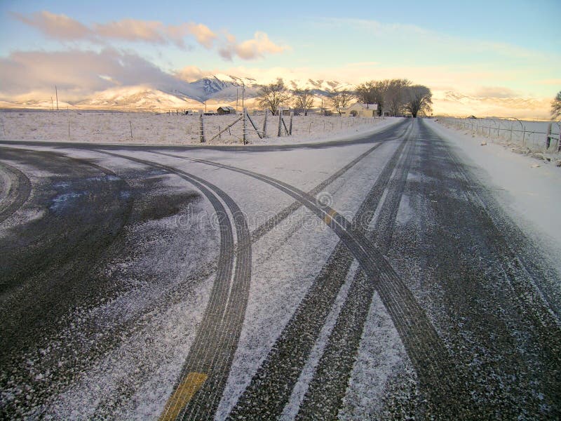 Winter Country Road