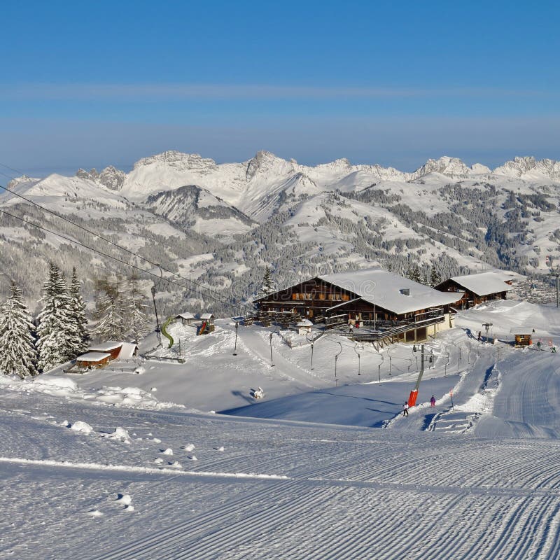 Winter day in Gstaad