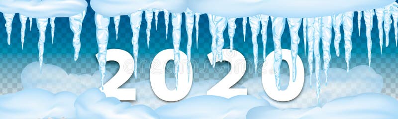 Set of snow icicles, snow cap isolated. Snowy elements on winter background. Vector template in cartoon style. Set of snow icicles, snow cap isolated. Snowy elements on winter background. Vector template in cartoon style