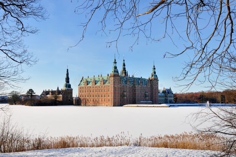 The famous danish Frederiksborg Castle in Hillerod. The famous danish Frederiksborg Castle in Hillerod