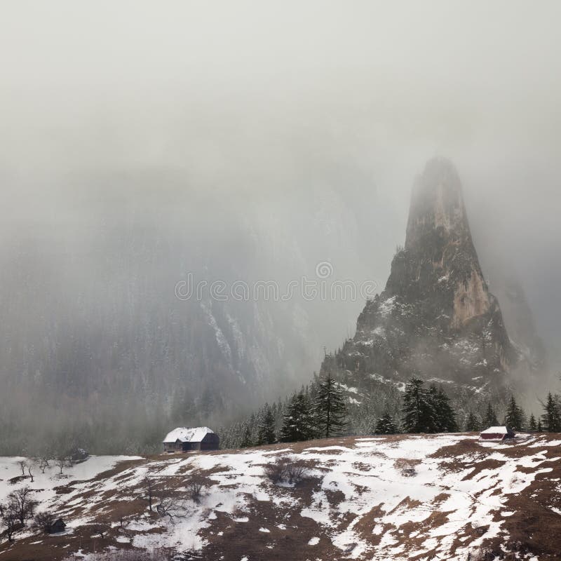 Winter fantasy landscape