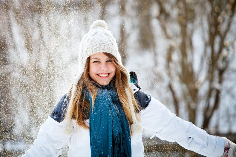 Winter fun stock photo