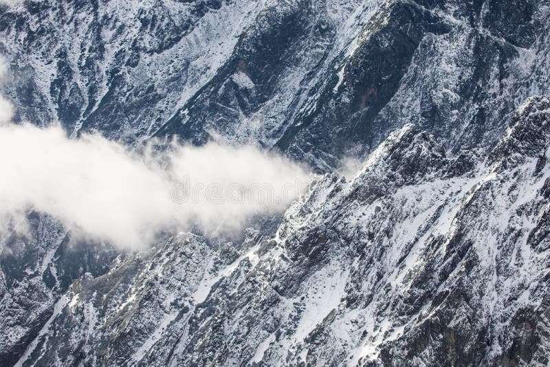 Zima ve Vysokých Tatrách. Vysoké Tatry. Slovensko.