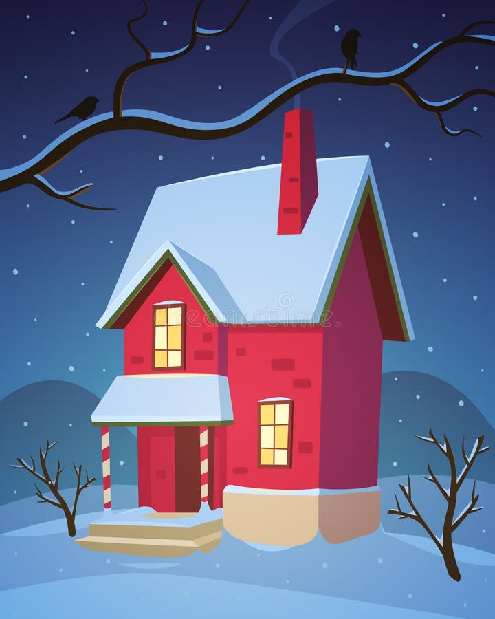 Download Winter House stock vector. Illustration of building ...
