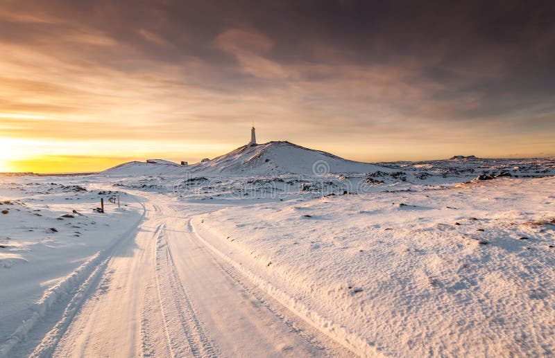 Winter in Iceland stock image