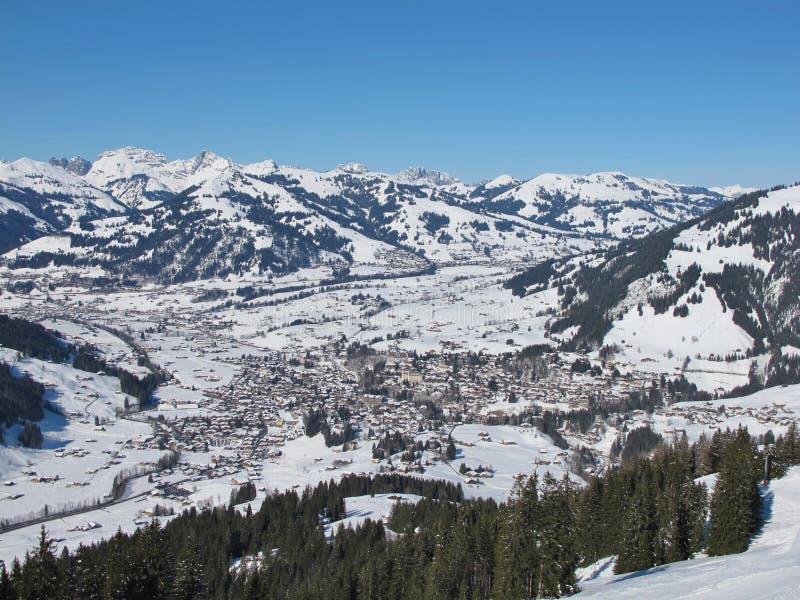 Winter image of Gstaad