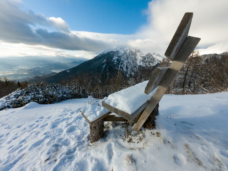 Winter Landscape With First Snow Freshly Fallen Just Covering The Scene ...