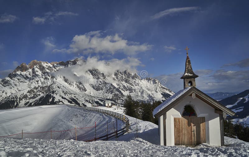 Winter landscape, Hochkönig region, Austria stock photo Winter landscape, Hochkönig region, Austria stock photo