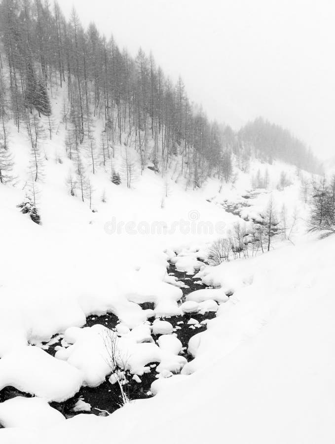 Mountain winter landscape