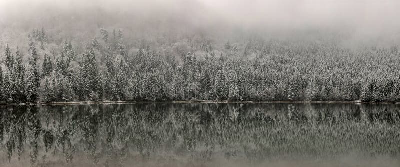 Paesaggio invernale al lago di Sant'Anna.