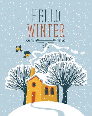 Winter Vacation Words Snow Stock Illustrations 152 Winter Vacation 