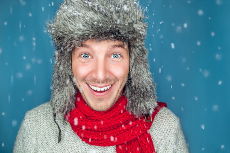 Young Man in Snow with Broken Down Car Stock Photo - Image of repair ...