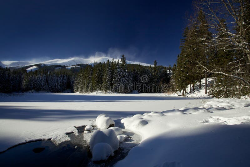 Winter mountain landscape